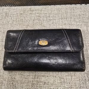 Etienne Aigner Black Leather Clutch
